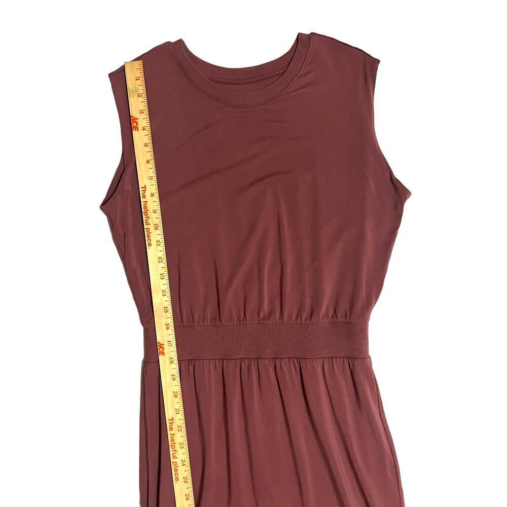 Athleta Santorini Cinch Dress Size Small Mauve Dusty Rose Pink Sleeveless Lined - Picture 10 of 14